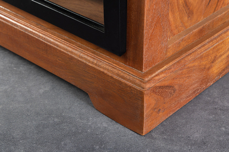 Vitrina HERITAGE din lemn de salcam si metal, 160 cm [8]