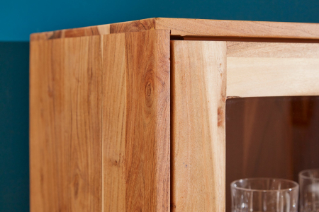 Vitrina MYSTIC LIVING din lemn de salcam, 140 cm [6]