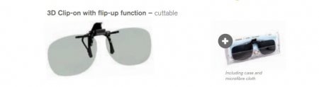 Accesorii - Clip-on pentru cinema 3D
