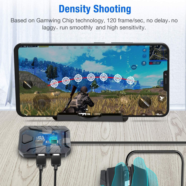 Mix Pro 4 in 1 combo game pack - compatibil Android, pentru PUBG, Game for Peace, Fortnite Call of Duty, Knives Out, Rules of Survival [3]