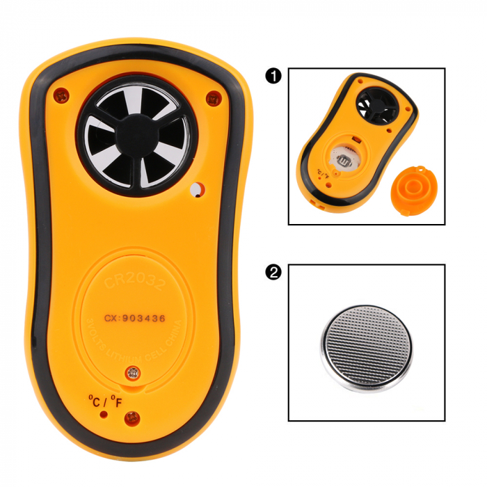 Anemometru multifunctional Optimus AT RZ8809 scara Beaufort temperatura viteza vant [3]