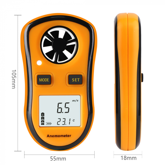Anemometru multifunctional Optimus AT RZ8809 scara Beaufort temperatura viteza vant [2]