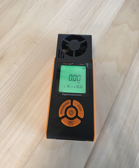 Anemometru digital YITANGTEC YT331, masurare viteza vantului, temperatura si umiditate, ecran LCD color, functii MAX/MIN/AVG, Data Hold, 0.7-30 m/s [5]