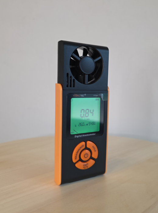 Anemometru digital YITANGTEC YT331, masurare viteza vantului, temperatura si umiditate, ecran LCD color, functii MAX/MIN/AVG, Data Hold, 0.7-30 m/s [2]