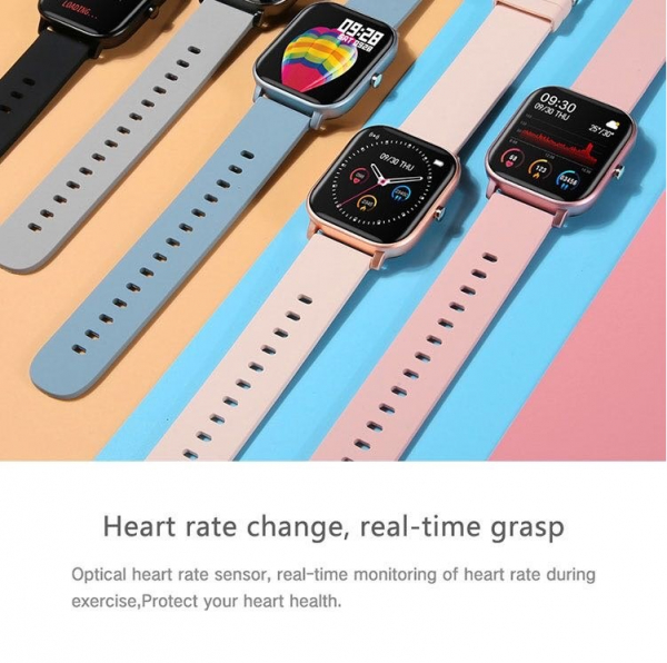 Ceas inteligent (smartwatch) Optimus AT P8 ecran cu touch 1.4 inch color HD, smartwatch, moduri sport, pedometru, puls, notificari, pink [3]