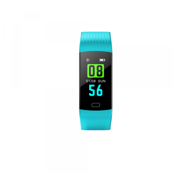 Bratara fitness ultra usoara Optimus AT 5, IP67, puls, tensiune, pedometru, notificari, calorii, distanta, light blue [2]
