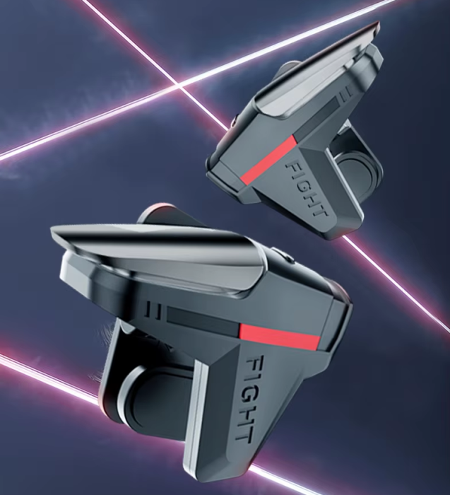 Butoane metalice speciale de gaming, DY 05, 2 bucati, actionare tip click, pentru telefoane mobile, compatibile shootere [3]