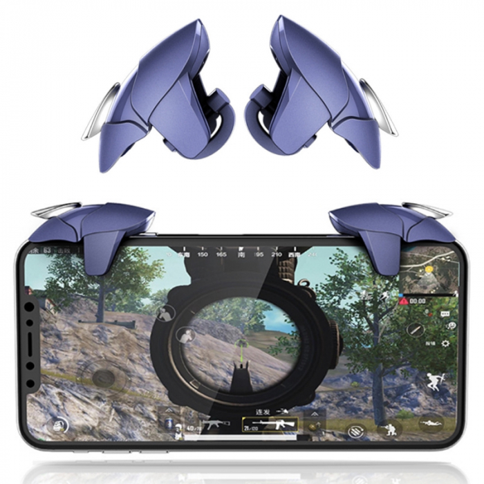 Set 2 Butoane speciale de gaming tip rechin pentru telefoane compatibile PUBG mobile [6]