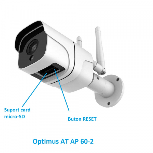 Camera supraveghere exterior IP WIFI Optimus AT AP-60 2.0 mpx fullHD 1920*1080P, comunicare bidirectionala, night vision, cloud aplicatie telefon [8]