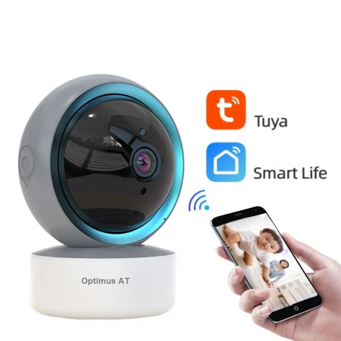 Camera supraveghere interior / Baby monitor B246 Tuya Smart, fullHD, 2mpx, autourmarire, Optimus AT [4]