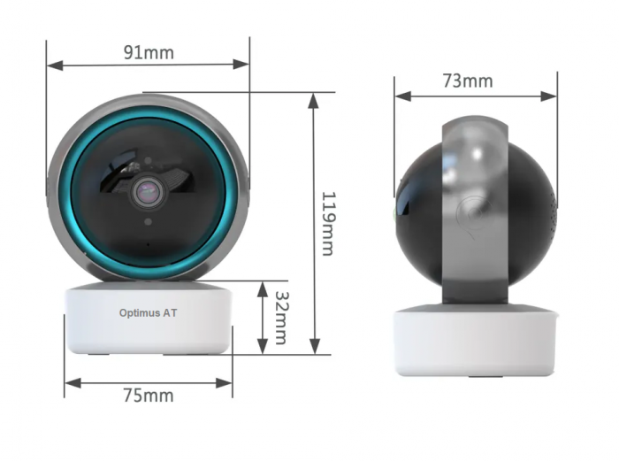 Camera supraveghere interior / Baby monitor B246 Tuya Smart, fullHD, 2mpx, autourmarire, Optimus AT [5]
