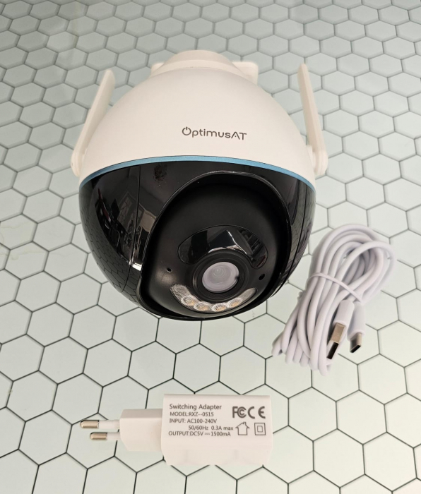 Camera supraveghere Q160 - 5mpx pentru exterior, rotativa, vedere nocturna, Optimus AT Tuya Smart [10]