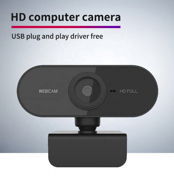 Camera WEB cu microfon Optimus AT C1, rezolutie full-HD 1080p, 2mpx, prinderi multiple, negru [5]