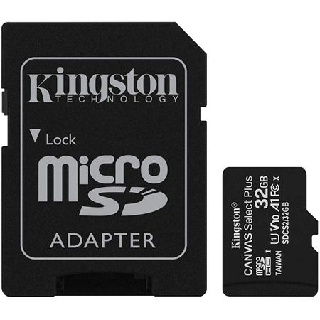 Card de memorie MicroSD Kingston Canvas Select Plus, 32GB, 100MB/s, cu adaptor [1]