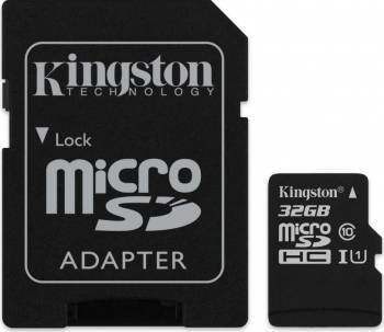 Card de memorie MicroSD Kingston Canvas Select Plus, 32GB, 80MB/s, cu adaptor [2]