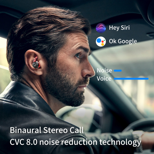 Casti bluetooth 5.0 Hi-Fi TWS MiFa X12 fara fir (wireless), control audio, handsfree, rezistente la apa IPX7, black [9]