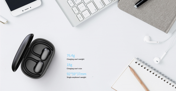 Casti bluetooth 5.0 Hi-Fi TWS MiFa X12 fara fir (wireless), control audio, handsfree, rezistente la apa IPX7, black [6]