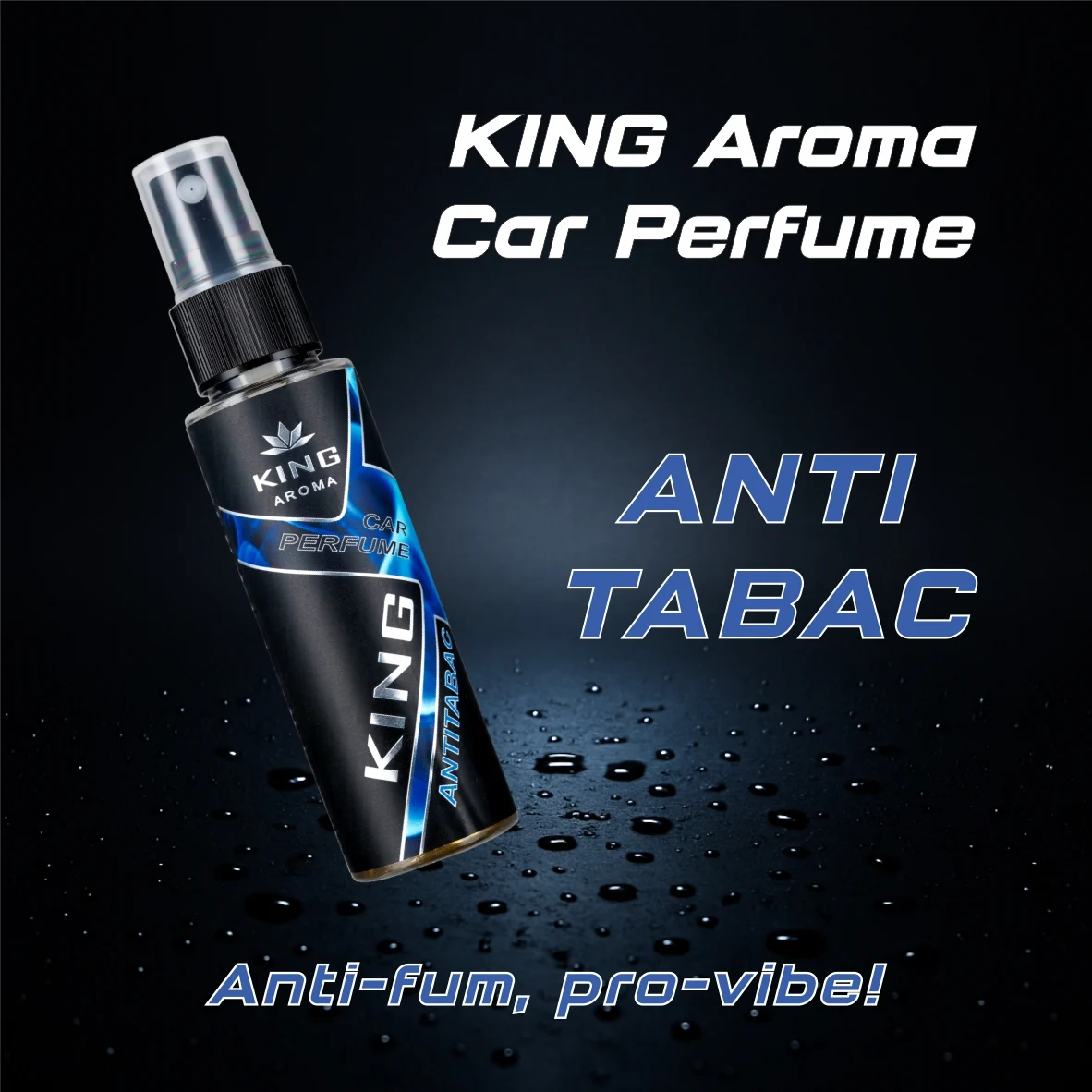 Odorizant auto cu pulverizator Antitabac Kingaroma 50 ml [2]