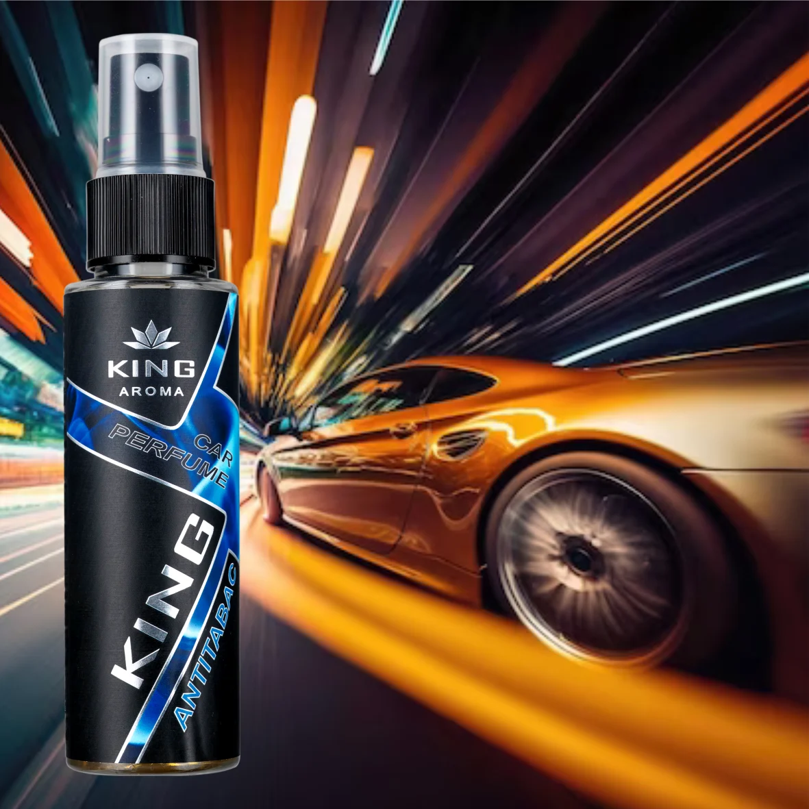 Odorizant auto cu pulverizator Antitabac Kingaroma 50 ml [3]