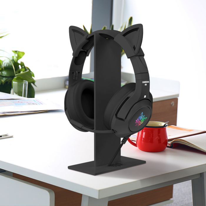 Suport Casti Gaming ONIKUMA ST1 Negru – Stand Universal pentru Casti, Baza Antiderapanta, Design Elegant [3]