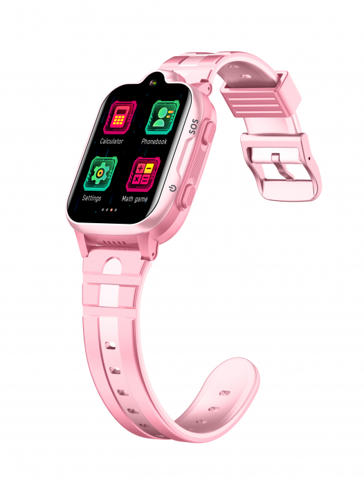 Ceas inteligent FG52 roz 1.69 inch (smartwatch) pentru copii Optimus AT cu localizare prin GPS, apelare video, camera, buton SOS, perimetru pink [5]