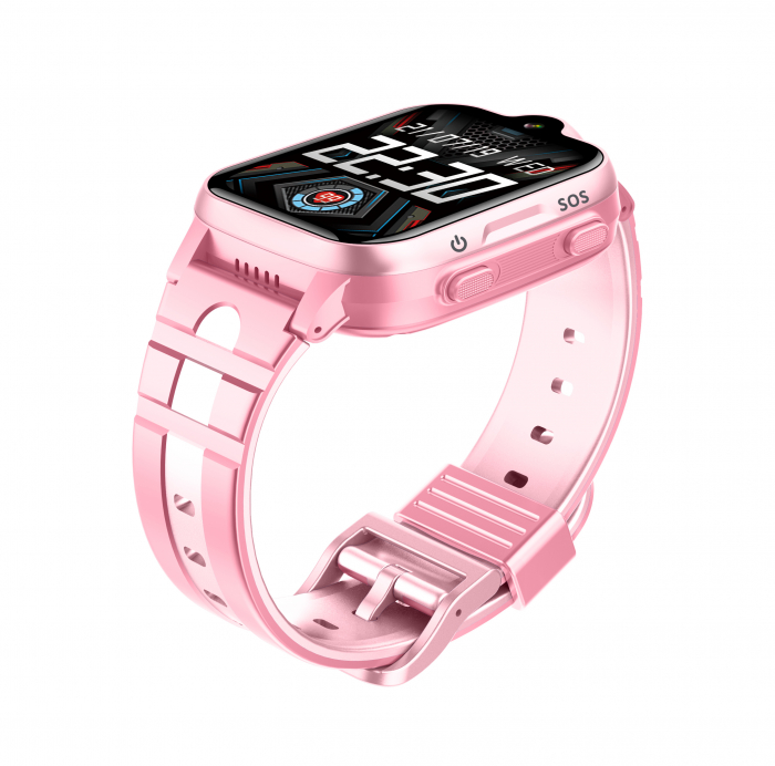 Ceas inteligent FG52 roz 1.69 inch (smartwatch) pentru copii Optimus AT cu localizare prin GPS, apelare video, camera, buton SOS, perimetru pink [4]