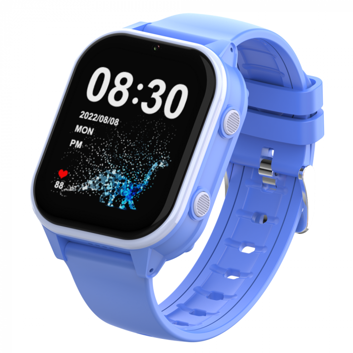 FG59 Ceas cu Android 8.1, ecran 1.85 inch pentru copii Optimus AT cu localizare prin GPS, apelare video, camera, buton SOS, perimetru, (smartwatch), blue [5]
