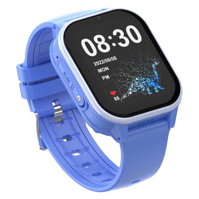 FG59 Ceas cu Android 8.1, ecran 1.85 inch pentru copii Optimus AT cu localizare prin GPS, apelare video, camera, buton SOS, perimetru, (smartwatch), blue [4]