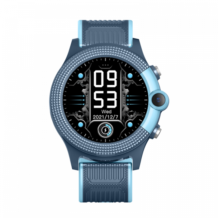Ceas inteligent (smartwatch) Optimus AT FG58 cu GPS si apelare video Dispozitivul permite supravegherea de la distanta a copiilor prin intermediul antenei GPS incorporate de inalta precizie. Dispune de un afisaj cu un contrast foarte bun, de tip tactil de 1.28 inch de inalta fidelitate (HD) cu o rezolutie cu 240 x 240 pixeli.  Ecranul este protejat de un geam rezistent la zgarieturi.   Conexiune Functioneaza pe baza de cartela SIM. Aceasta nefiind inclusa. Poate fi utilizat conectat la aplicatia dedicata, sau independent, asemenea unui telefon mobil. Instalati o cartela SIM fara cod PIN, porniti ceasul, asteptati logarea in retea, si puteti incepe sa initiati sau sa primiti apeluri. Utilizeaza tehnologia 3G/4G ceea ce ii permite sa efectueze apeluri audio dar si video.  Aplicatie telefon Descarcati gratuit din magazinul Play (Android) sau App Store (iOs Apple iPhone) aplicatia SeTracker2. Aplicatia este in limbra engleza. Creati un cont nou pentru a putea sincroniza telefonul dvs. cu ceasul inteligent FG58.   Incarcare Incarcarea bateriei de 500mAh se face cu ajutorului cablului USB prevazut cu conector tip suport ce asigura o prindere rapida si ferma. O incarcare completa dureaza aproximativ 1,5 ore si asigura o autonomie aproximativa de 2-3 zile.    Materiale Este confectionata din materiale moi, placute la atingere, testate impotriva alergiilor.  Bratara este acoperita cu un invelis rezistent la lovituri si zgarieturi.  Functii  Pozitionare precisa cu ajutorul GPS + WiFi + LBS  Efectuarea de fotografii de la distanta Microfon spion pentru monitorizare. Poti asculta oricand sunetele din jurul copilului fara ca el sa-si dea seama Buton SOS pentru urgente ce trebuie apasat continuu timp de 3 secunde. Lanseaza un apel telefonic catre gardian, trimite o alerta in aplicatie si arata pozitia pe harta. Ceasul va suna in 3 cicluri la cele 3 numere de urgenta setate pana primeste raspuns. Comunicare bidirectionala. Un mic telefon chiar la mana micutului tau. Va puteti auzi si vorbi ori de cate ori este necesar. Camera foto Perimetru de siguranta. Daca este depasit aplicatia va alerteaza pe telefon. Mesaje vocale si text. Copilul poate trimite scurte mesaje vocale catre parinti si poate primi mesaje vocale si text de la acestia. Foarte util cand o convorbire telefonica nu este necesara. Aceasta functie nu consuma credit ci doar date mobile. Agenda cu 10 numere de telefon care pot suna si care pot fi apelate. History. Cand vrei sa vezi traseul pe tot parcursul zilei poti utiliza aceasta functie Alerta baterie descarcata. Pedometru Functia “nu deranja”. Ceasul poate fi setat sa nu poata primi apeluri. Oprire de la distanta.  Precizie localizare prin GPS in camp deschis 5-10 metri Precizie localizare prin LBS in camp deschis intre 100-500 metri [3]