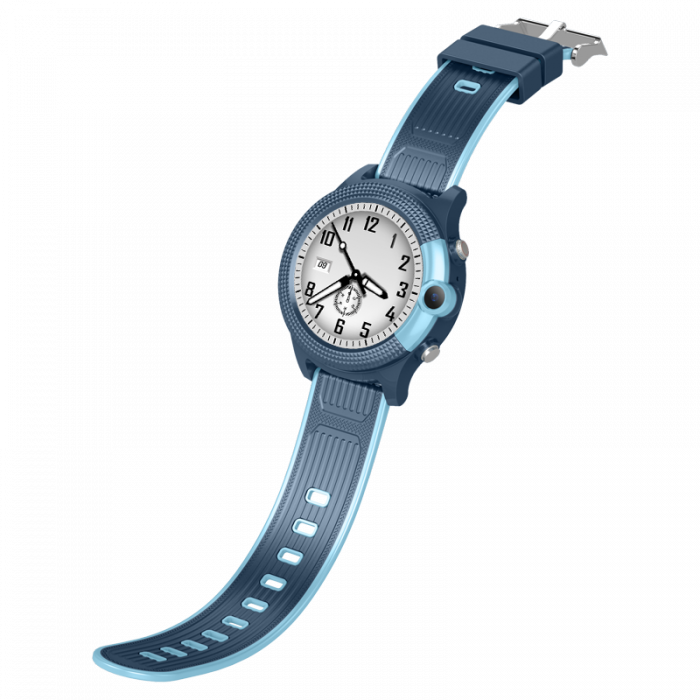 Ceas inteligent (smartwatch) Optimus AT FG58 cu GPS si apelare video Dispozitivul permite supravegherea de la distanta a copiilor prin intermediul antenei GPS incorporate de inalta precizie. Dispune de un afisaj cu un contrast foarte bun, de tip tactil de 1.28 inch de inalta fidelitate (HD) cu o rezolutie cu 240 x 240 pixeli.  Ecranul este protejat de un geam rezistent la zgarieturi.   Conexiune Functioneaza pe baza de cartela SIM. Aceasta nefiind inclusa. Poate fi utilizat conectat la aplicatia dedicata, sau independent, asemenea unui telefon mobil. Instalati o cartela SIM fara cod PIN, porniti ceasul, asteptati logarea in retea, si puteti incepe sa initiati sau sa primiti apeluri. Utilizeaza tehnologia 3G/4G ceea ce ii permite sa efectueze apeluri audio dar si video.  Aplicatie telefon Descarcati gratuit din magazinul Play (Android) sau App Store (iOs Apple iPhone) aplicatia SeTracker2. Aplicatia este in limbra engleza. Creati un cont nou pentru a putea sincroniza telefonul dvs. cu ceasul inteligent FG58.   Incarcare Incarcarea bateriei de 500mAh se face cu ajutorului cablului USB prevazut cu conector tip suport ce asigura o prindere rapida si ferma. O incarcare completa dureaza aproximativ 1,5 ore si asigura o autonomie aproximativa de 2-3 zile.    Materiale Este confectionata din materiale moi, placute la atingere, testate impotriva alergiilor.  Bratara este acoperita cu un invelis rezistent la lovituri si zgarieturi.  Functii  Pozitionare precisa cu ajutorul GPS + WiFi + LBS  Efectuarea de fotografii de la distanta Microfon spion pentru monitorizare. Poti asculta oricand sunetele din jurul copilului fara ca el sa-si dea seama Buton SOS pentru urgente ce trebuie apasat continuu timp de 3 secunde. Lanseaza un apel telefonic catre gardian, trimite o alerta in aplicatie si arata pozitia pe harta. Ceasul va suna in 3 cicluri la cele 3 numere de urgenta setate pana primeste raspuns. Comunicare bidirectionala. Un mic telefon chiar la mana micutului tau. Va puteti auzi si vorbi ori de cate ori este necesar. Camera foto Perimetru de siguranta. Daca este depasit aplicatia va alerteaza pe telefon. Mesaje vocale si text. Copilul poate trimite scurte mesaje vocale catre parinti si poate primi mesaje vocale si text de la acestia. Foarte util cand o convorbire telefonica nu este necesara. Aceasta functie nu consuma credit ci doar date mobile. Agenda cu 10 numere de telefon care pot suna si care pot fi apelate. History. Cand vrei sa vezi traseul pe tot parcursul zilei poti utiliza aceasta functie Alerta baterie descarcata. Pedometru Functia “nu deranja”. Ceasul poate fi setat sa nu poata primi apeluri. Oprire de la distanta.  Precizie localizare prin GPS in camp deschis 5-10 metri Precizie localizare prin LBS in camp deschis intre 100-500 metri [9]