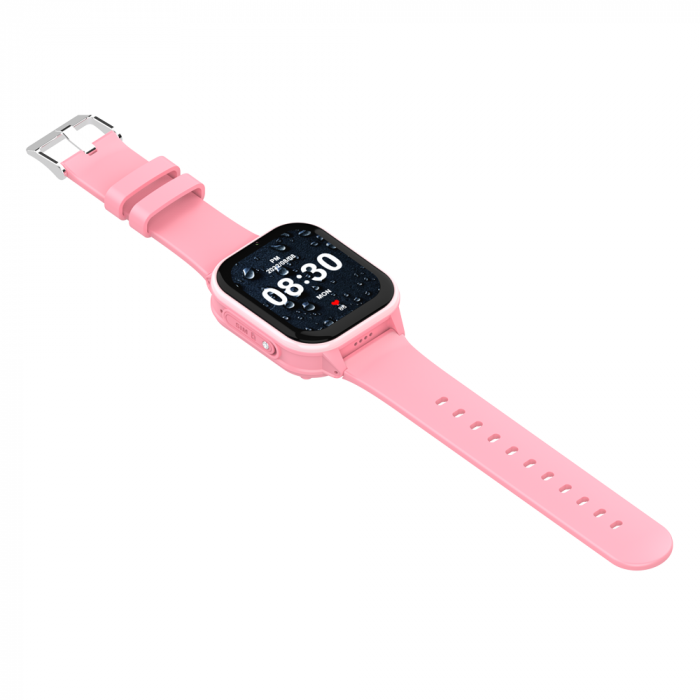 FG59 ceas cu Android, ecran 1.85 inch pentru copii Optimus AT cu localizare prin GPS, apelare video, camera, buton SOS, perimetru, (smartwatch), roz [7]