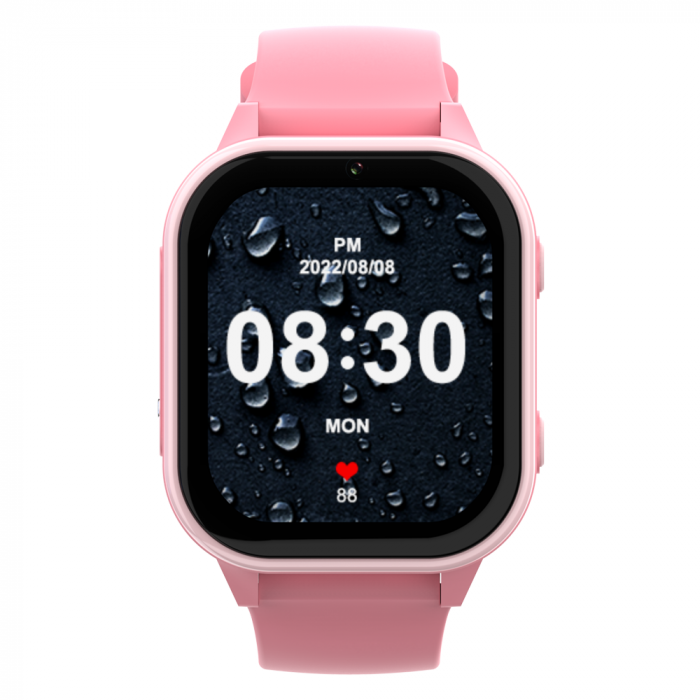FG59 ceas cu Android, ecran 1.85 inch pentru copii Optimus AT cu localizare prin GPS, apelare video, camera, buton SOS, perimetru, (smartwatch), roz [2]