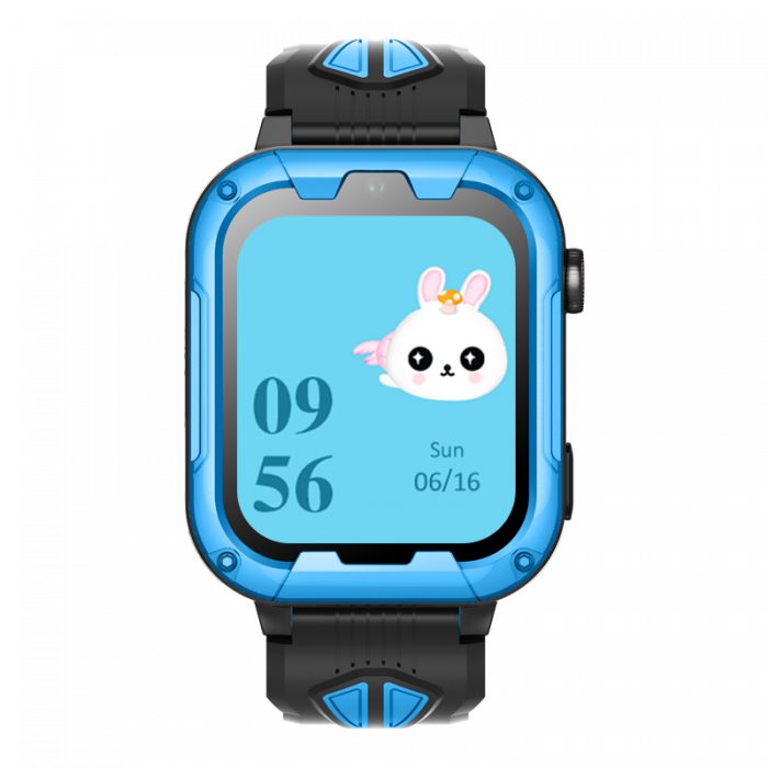 FG62 Ceas cu Android 8.1, ecran 1.85 inch pentru copii Optimus AT cu localizare prin GPS, apelare video, camera, buton SOS, perimetru, (smartwatch), blue [2]