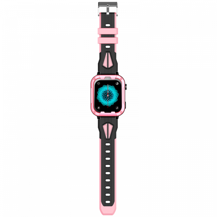 FG62 Ceas cu Android 8.1, ecran 1.85 inch pentru copii Optimus AT cu localizare prin GPS, apelare video, camera, buton SOS, perimetru, (smartwatch), roz [5]