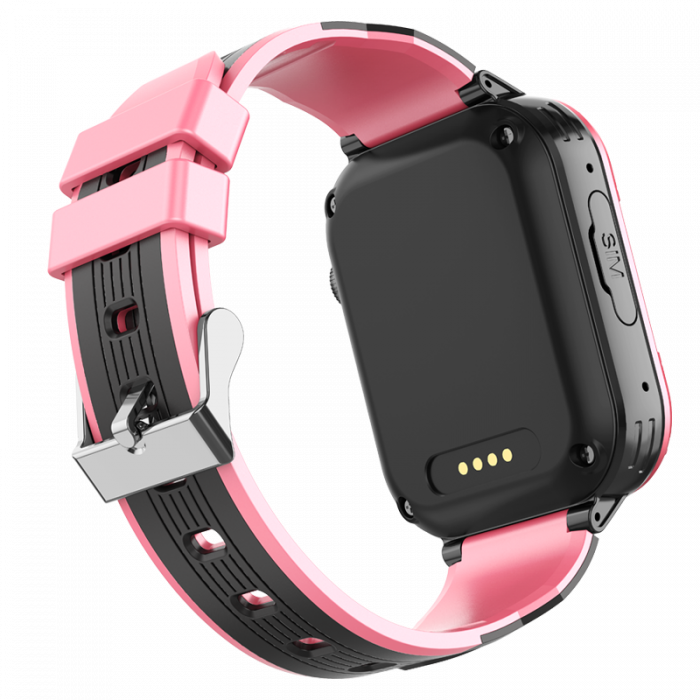 FG62 Ceas cu Android 8.1, ecran 1.85 inch pentru copii Optimus AT cu localizare prin GPS, apelare video, camera, buton SOS, perimetru, (smartwatch), roz [9]