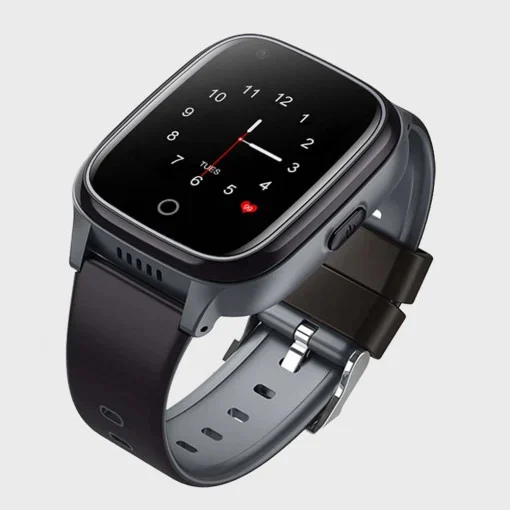 Ceas inteligent pentru adulti 4G cu localizare prin GPS, apelare audio, video, puls, tensiune, camera, buton SOS, FG 29 negru [3]