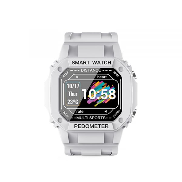 Ceas inteligent (smartwatch) cu design retro Optimus AT I2 ecran 0.96 inch color puls, moduri sport, notificari, grey [2]