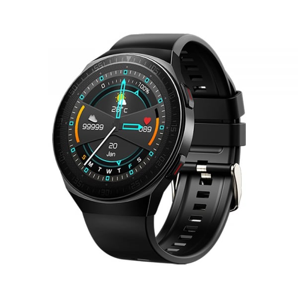 Ceas inteligent (smartwatch) MT-3 cu difuzor si microfon incorporat, ecran cu touch 1.28 inch color, moduri sport, pedometru, puls, notificari, black [1]