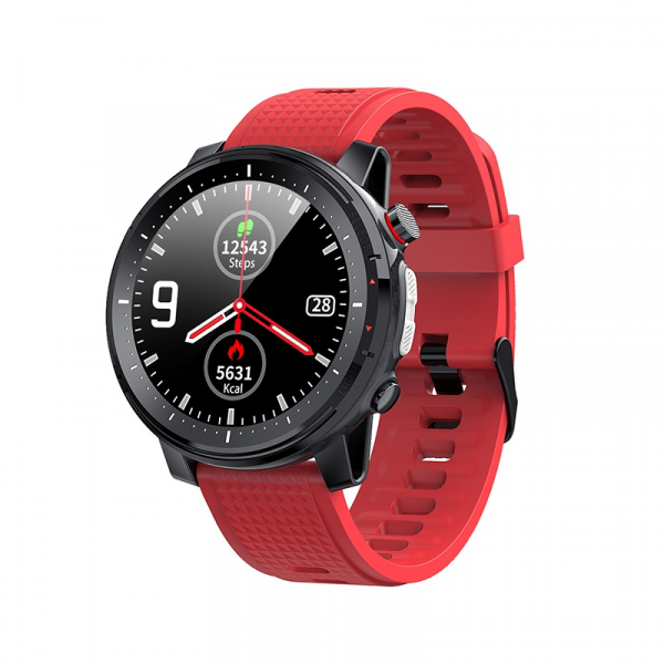 Ceas inteligent (smartwatch) sport Optimus AT L15 ecran cu touch 1.3 inch color HD, Sp02, puls, 10 moduri sport, notificari, red [1]