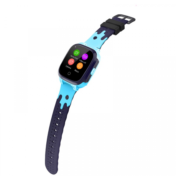 Ceas inteligent (smartwatch) pentru copii Optimus AT 8T cu localizare prin GPS, ecran 1.3 inch, apelare video, camera, buton SOS, albastru [3]