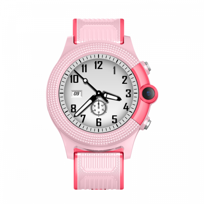 Ceas inteligent FG58 roz (smartwatch) pentru copii Optimus AT cu localizare prin GPS, ecran 1.28 inch, apelare video, camera, buton SOS, perimetru pink [3]