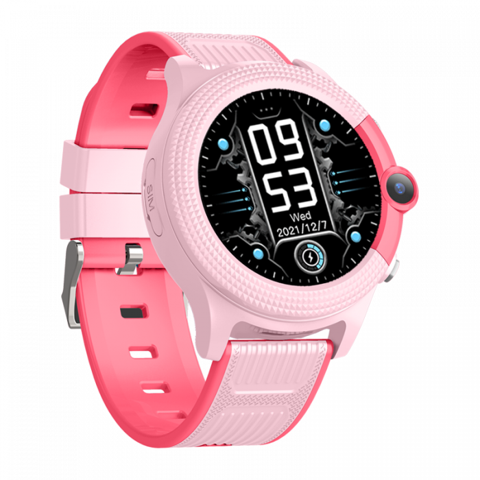 Ceas inteligent FG58 roz (smartwatch) pentru copii Optimus AT cu localizare prin GPS, ecran 1.28 inch, apelare video, camera, buton SOS, perimetru pink [6]