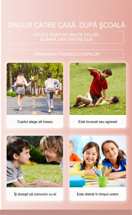 RESIGILAT Ceas inteligent (smartwatch) pentru copii Optimus AT FG-31 cu localizare prin GPS, ecran 1.4 inch, apelare video, camera, buton SOS, perimetru pink [7]