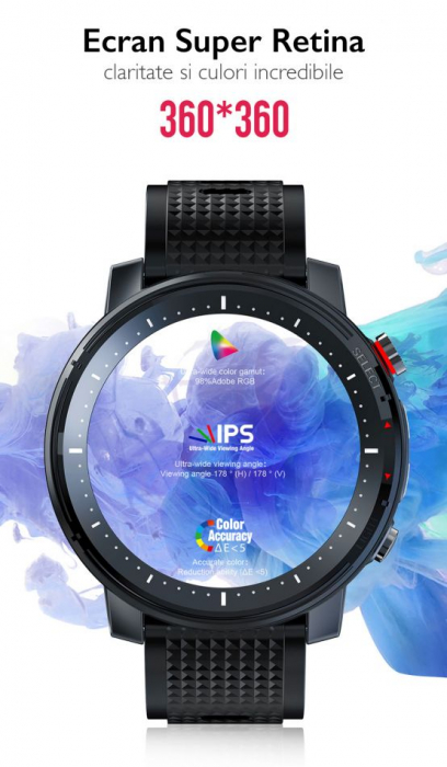 Ceas inteligent (smartwatch) sport Optimus AT L15 ecran cu touch 1.3 inch color HD, Sp02, puls, 10 moduri sport, notificari, black [6]