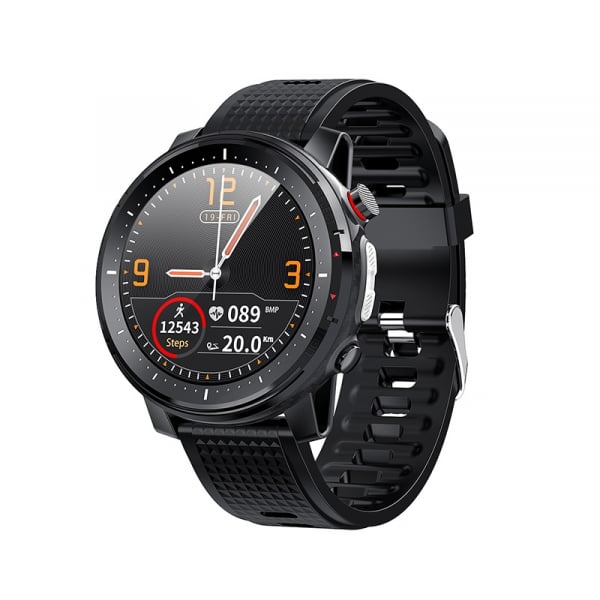 Ceas inteligent (smartwatch) sport Optimus AT L15 ecran cu touch 1.3 inch color HD, Sp02, puls, 10 moduri sport, notificari, black [1]