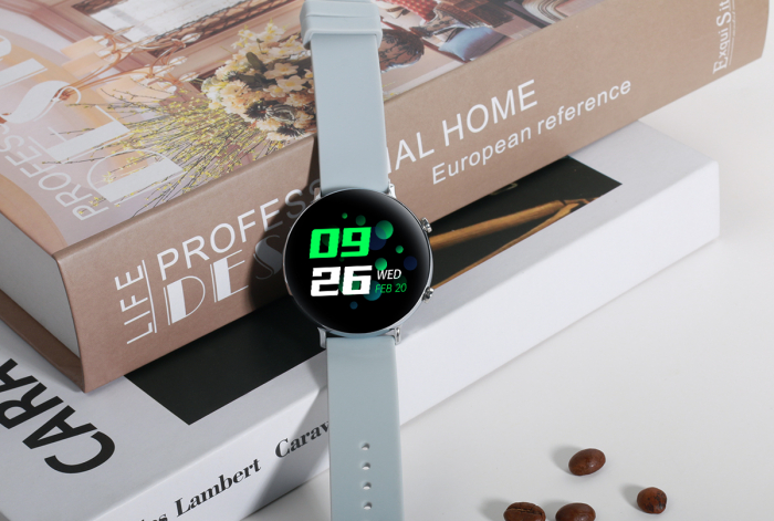 Ceas inteligent (smartwatch) SW07 cu apelare, difuzor si microfon incorporat, IP68, ecran cu touch 1.28 inch color, moduri sport, pedometru, puls, ECG, notificari, gri [7]