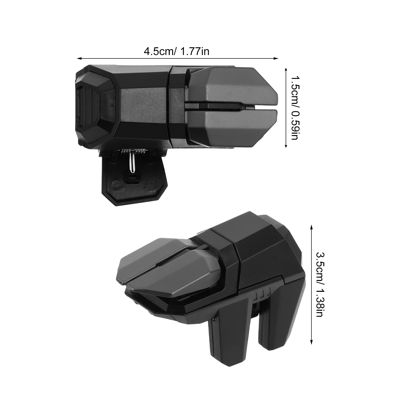 DY11 butoane metalice speciale de gaming, cu comanda dubla, 2 bucati, actionare tip click, pentru telefoane mobile, compatibile PUBG, ABS [3]