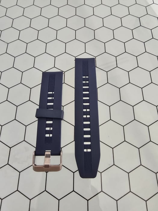 Curea silicon latime 22 mm, lungime 210 mm, albastru inchis [3]
