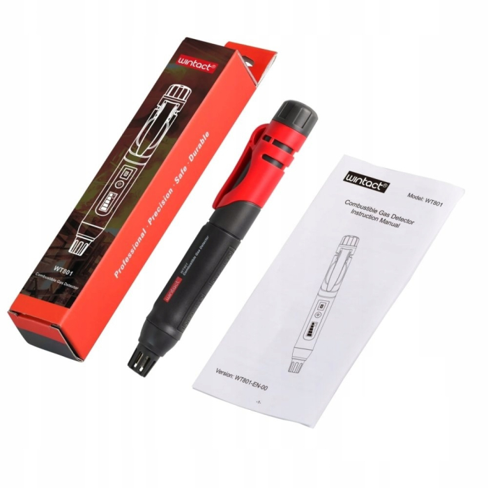 Detector portabil de gaze combustibile Wintact WT801, 50–1000 PPM, LCD, alarmă sonoră și vizuală [10]