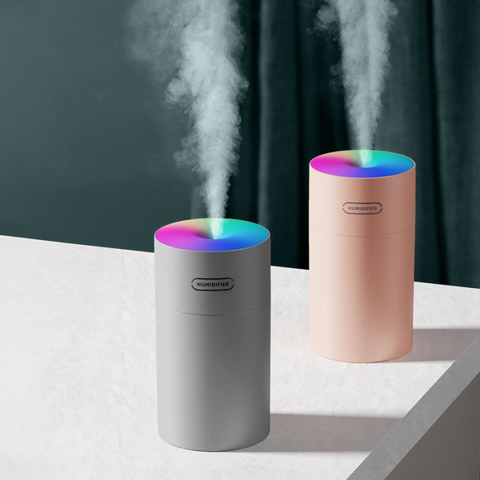 Difuzor aroma portabil, cu lumini RGB Optimus AT DQ108, roz [3]